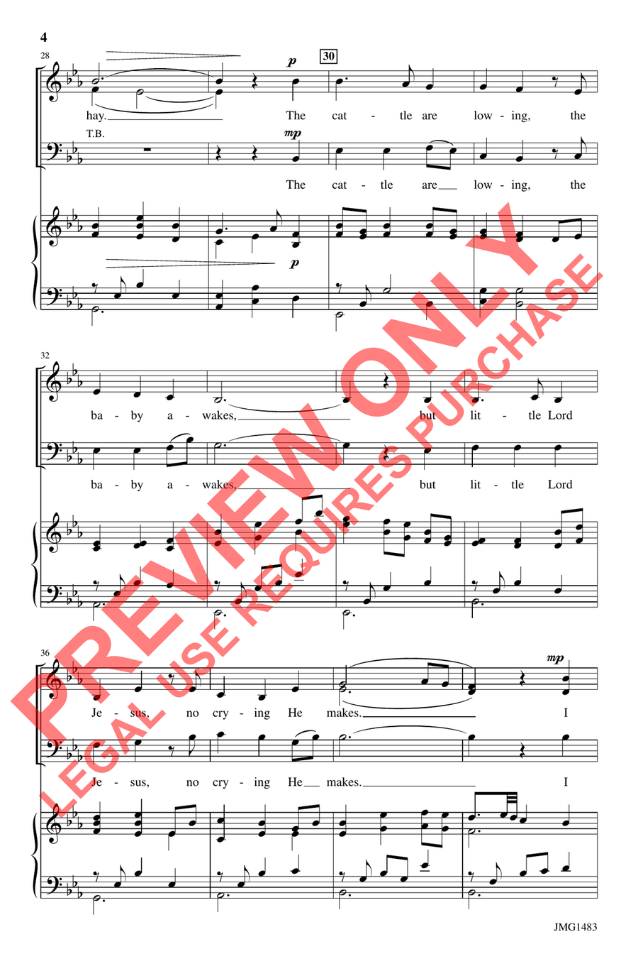 Sleep, Child of Light Sleep, Child of Light 4-Part scores gallery preview page 4