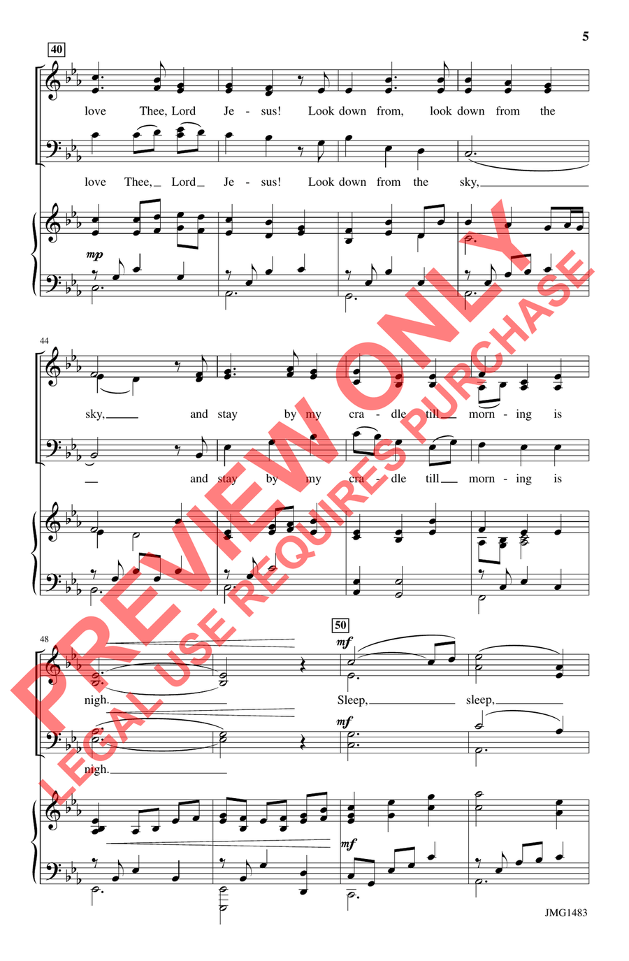Sleep, Child of Light Sleep, Child of Light 4-Part scores gallery preview page 5