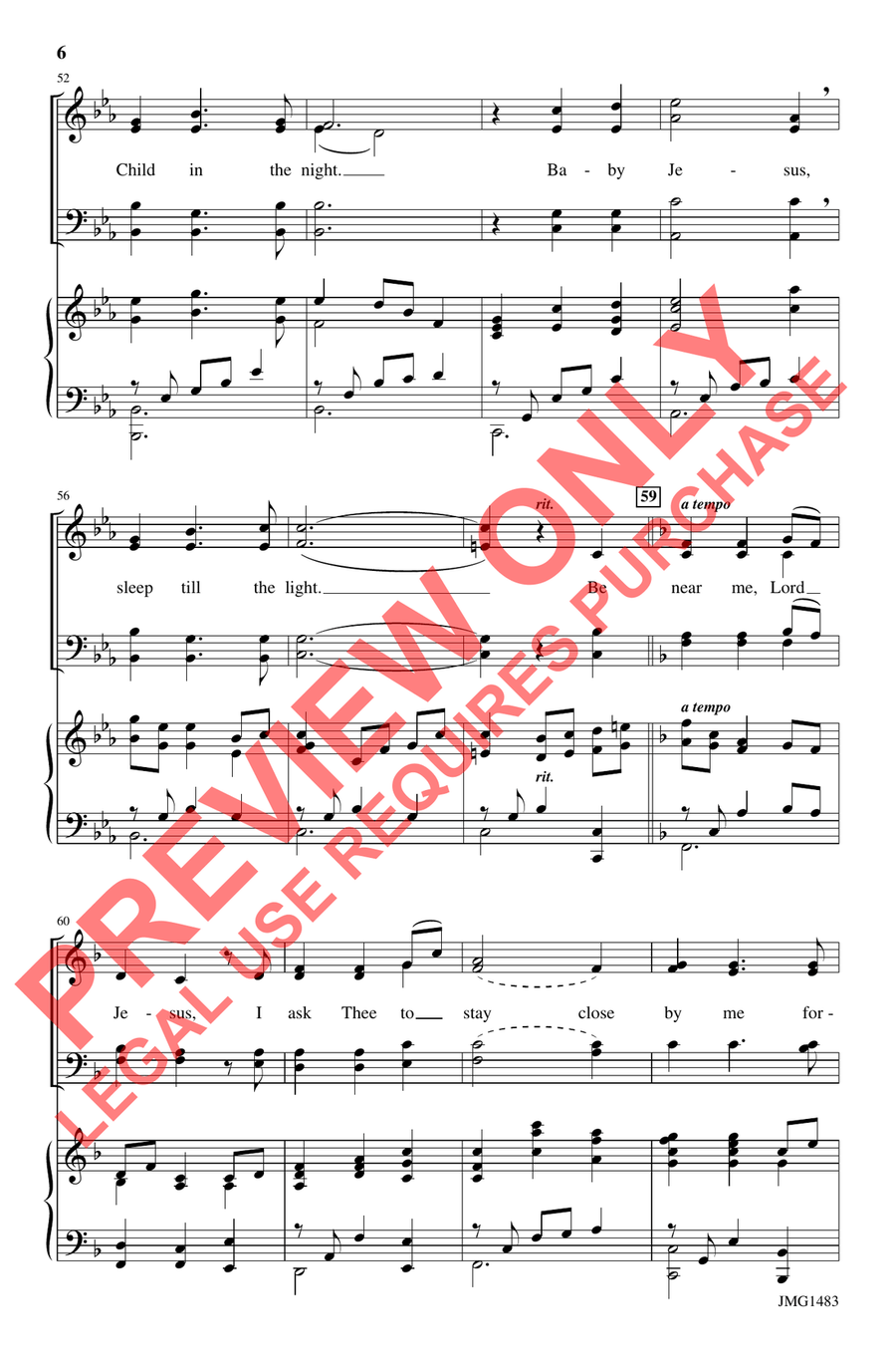 Sleep, Child of Light Sleep, Child of Light 4-Part scores gallery preview page 6