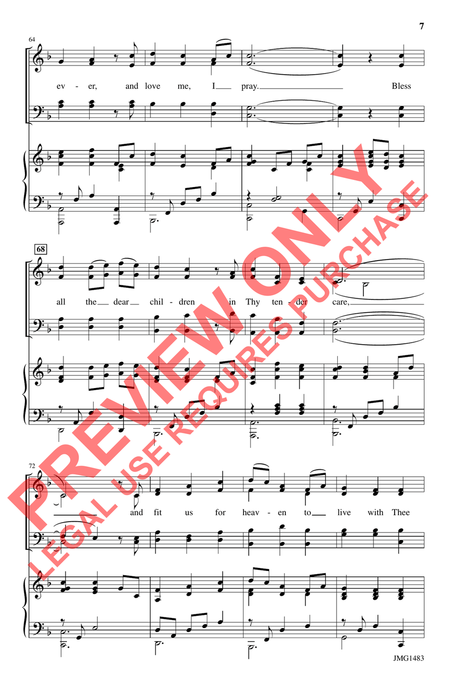 Sleep, Child of Light Sleep, Child of Light 4-Part scores gallery preview page 7