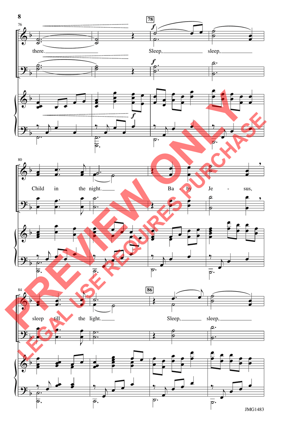 Sleep, Child of Light Sleep, Child of Light 4-Part scores gallery preview page 8