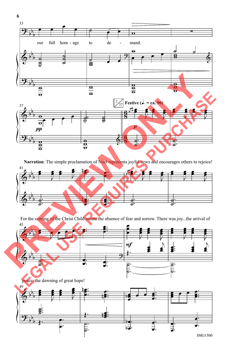 Hope Has Dawned, Noel! - SATB 4-Part scores gallery preview page 4