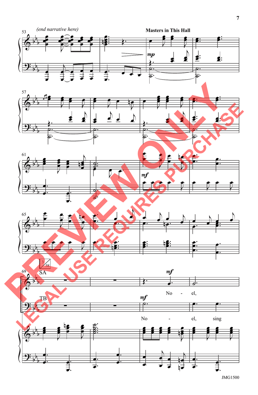 Hope Has Dawned, Noel! - SATB 4-Part scores gallery preview page 5