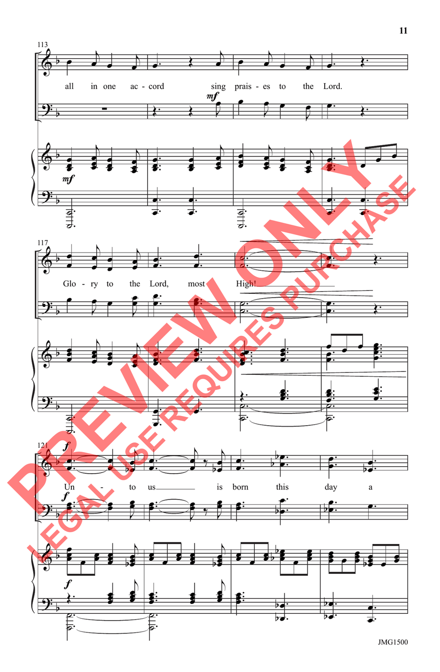 Hope Has Dawned, Noel! - SATB 4-Part scores gallery preview page 9