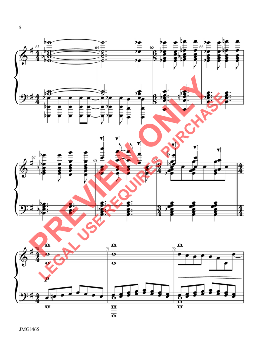 With Hearts and Hands and Voices Handbell Choir scores gallery preview page 8