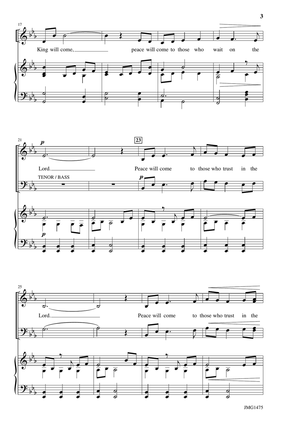 Advent Peace - Orchestration (Digital Download) 4-Part scores gallery preview page 3