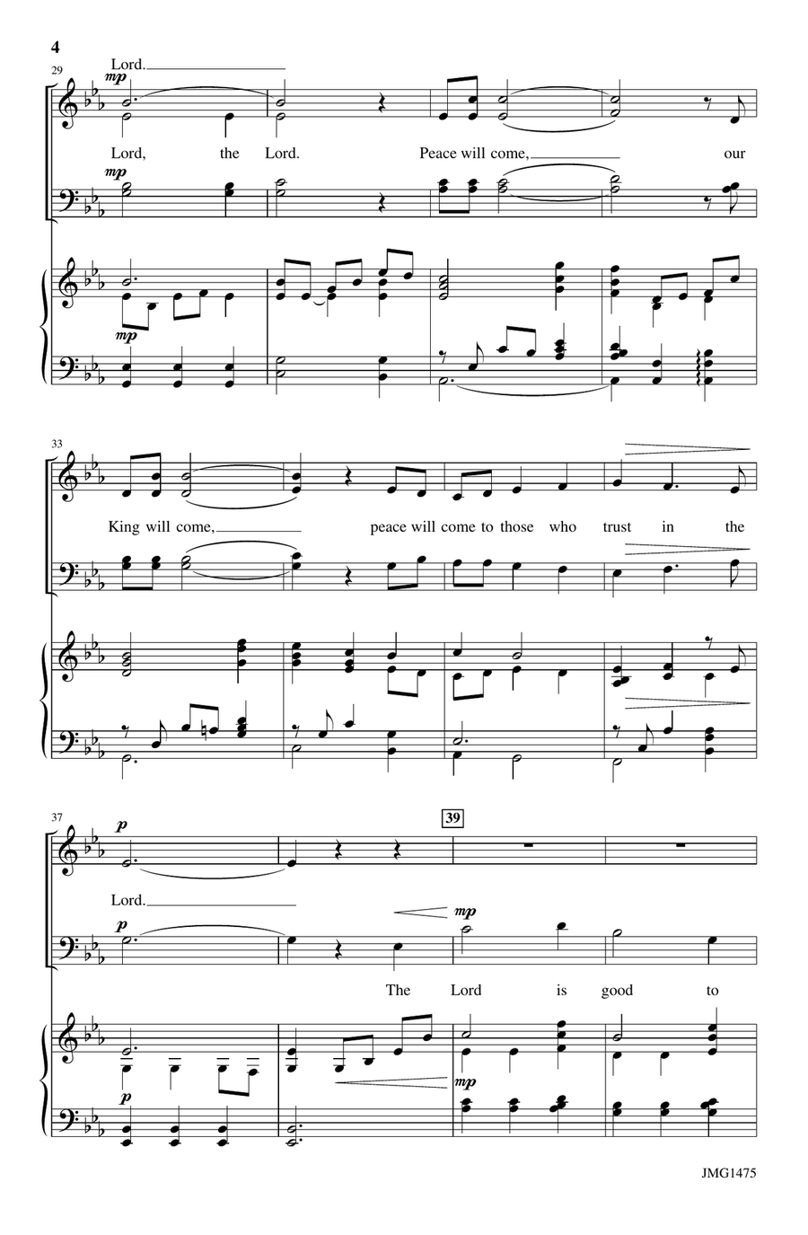Advent Peace - Orchestration (Digital Download) 4-Part scores gallery preview page 4