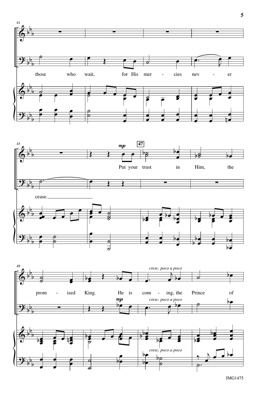 Advent Peace - Orchestration (Digital Download) 4-Part scores gallery preview page 5