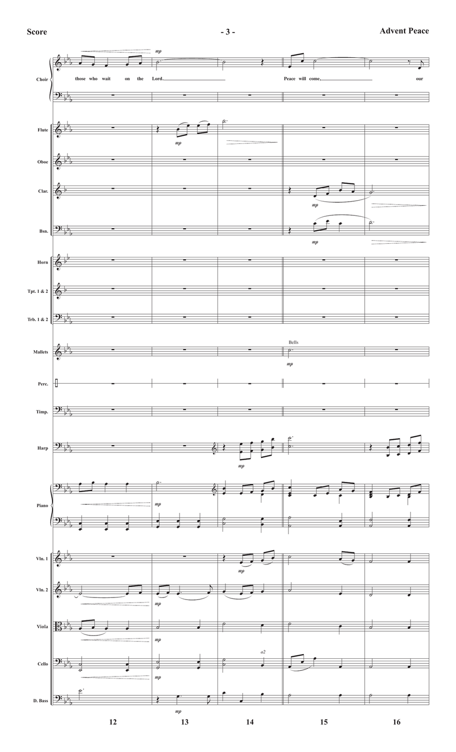 Advent Peace - Orchestration (Digital Download) Score scores gallery preview page 3