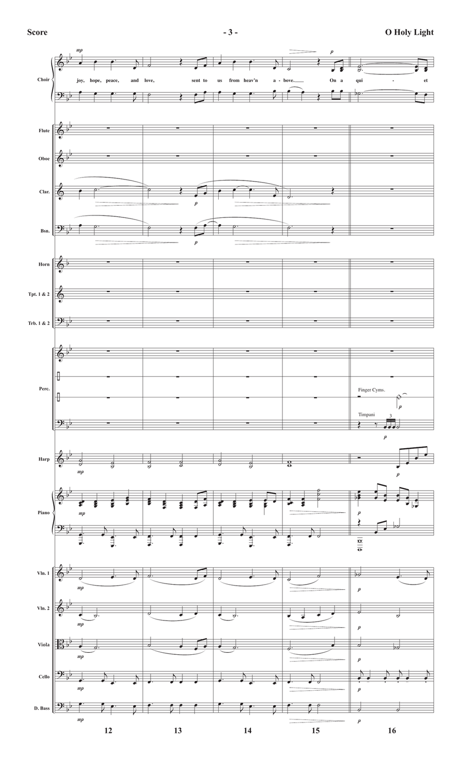 O Holy Light - Orchestration (Digital Download) Score scores gallery preview page 3