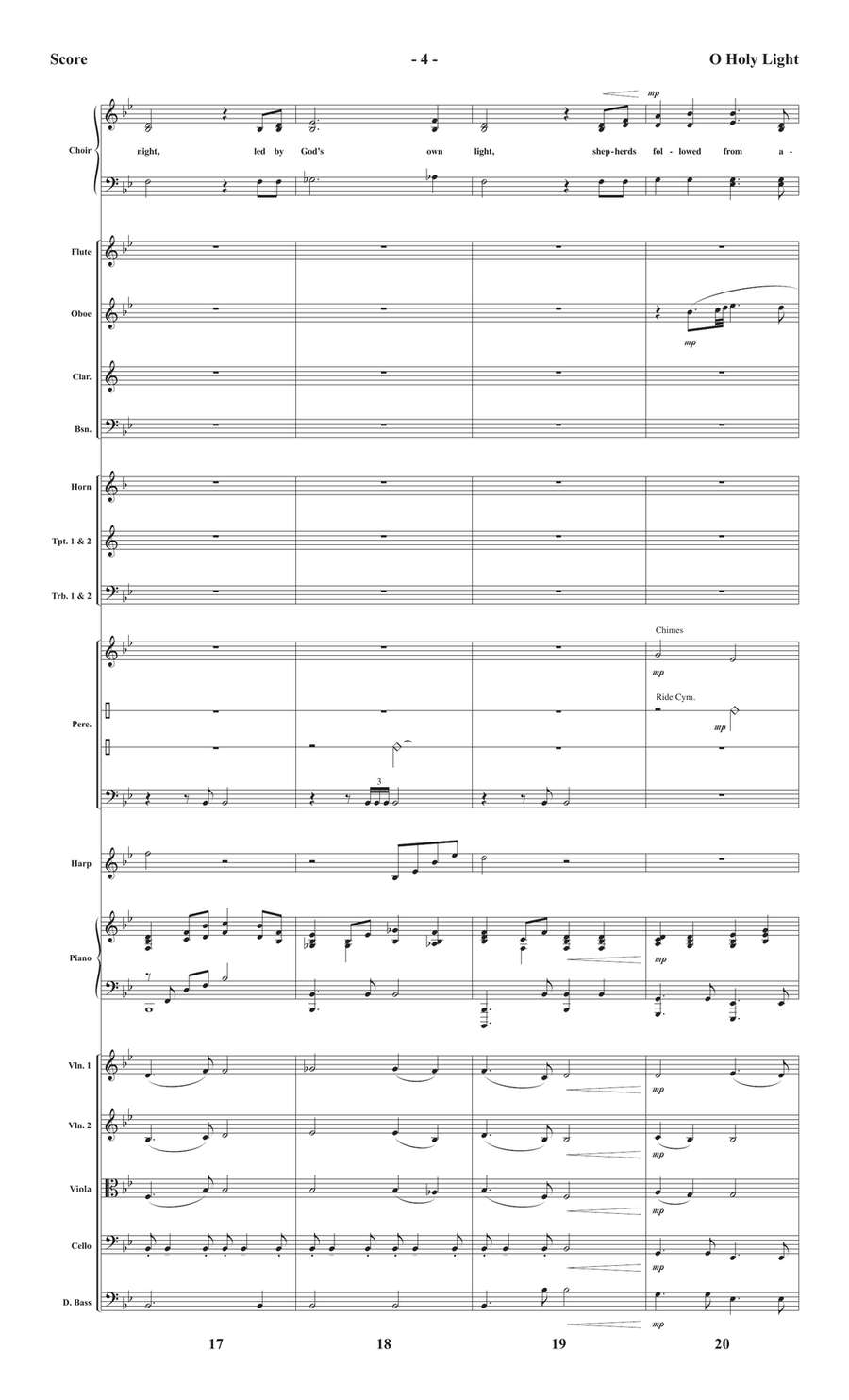 O Holy Light - Orchestration (Digital Download) Score scores gallery preview page 4
