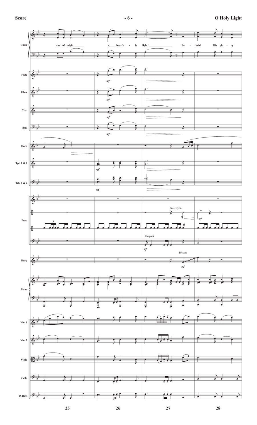 O Holy Light - Orchestration (Digital Download) Score scores gallery preview page 6