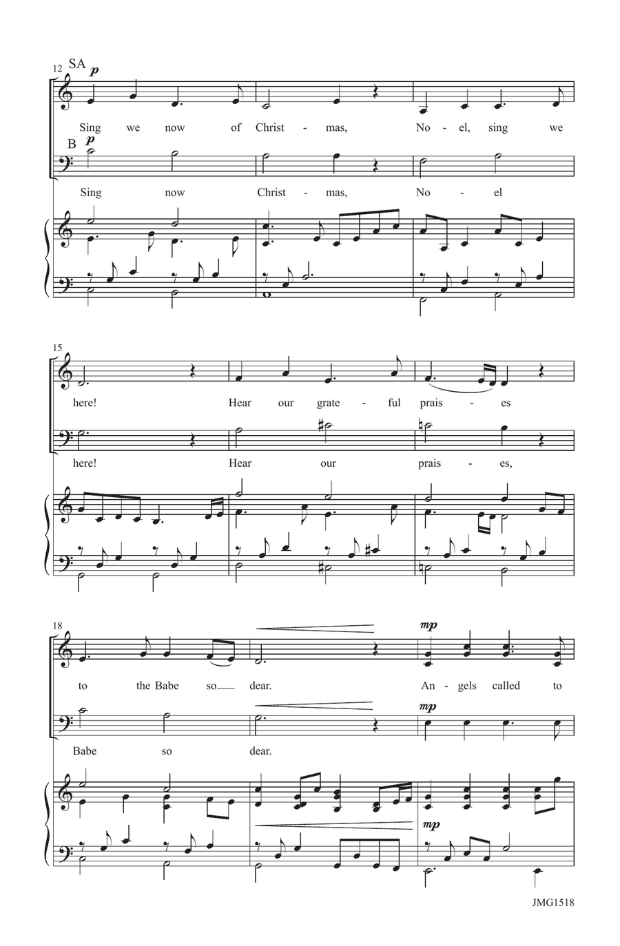 Sing We Noel - SAB Sing We Noel - SAB 3-Part scores gallery preview page 3