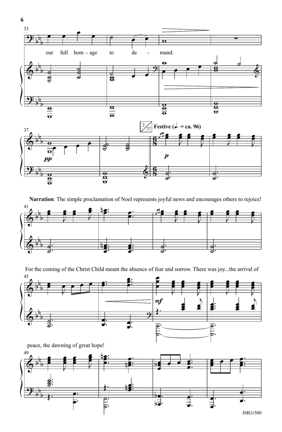Hope Has Dawned, Noel! - SATB 4-Part scores gallery preview page 4