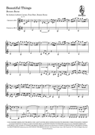Beautiful Things Clarinet Duet scores gallery preview page 3
