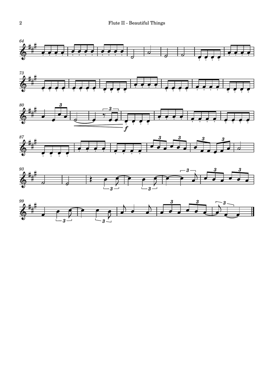 Beautiful Things Flute Duet scores gallery preview page 2