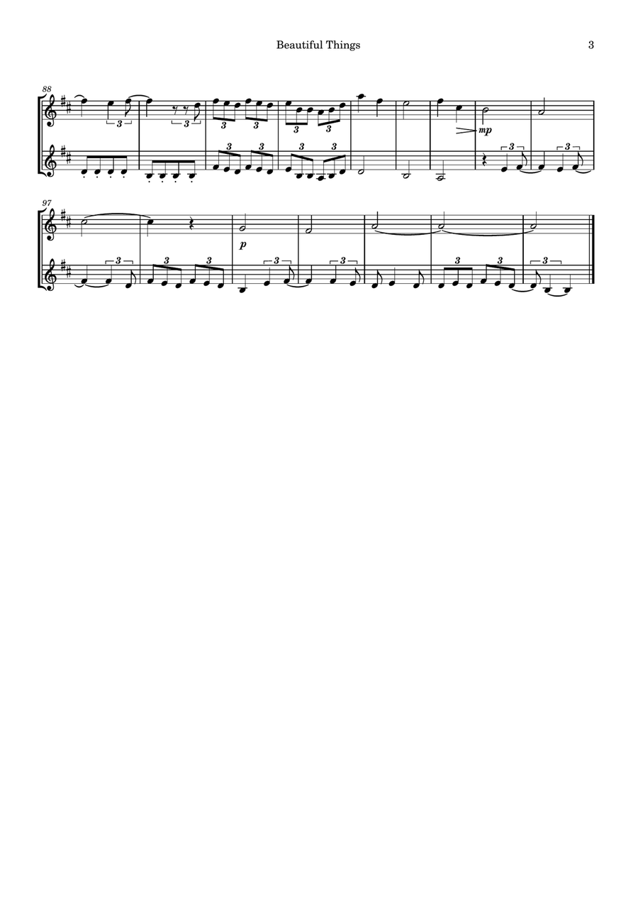 Beautiful Things String Duet scores gallery preview page 3