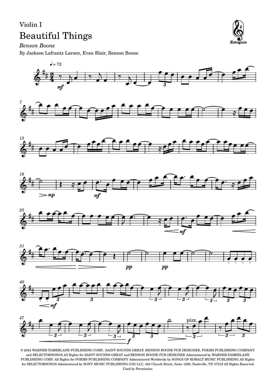 Beautiful Things String Duet scores gallery preview page 4