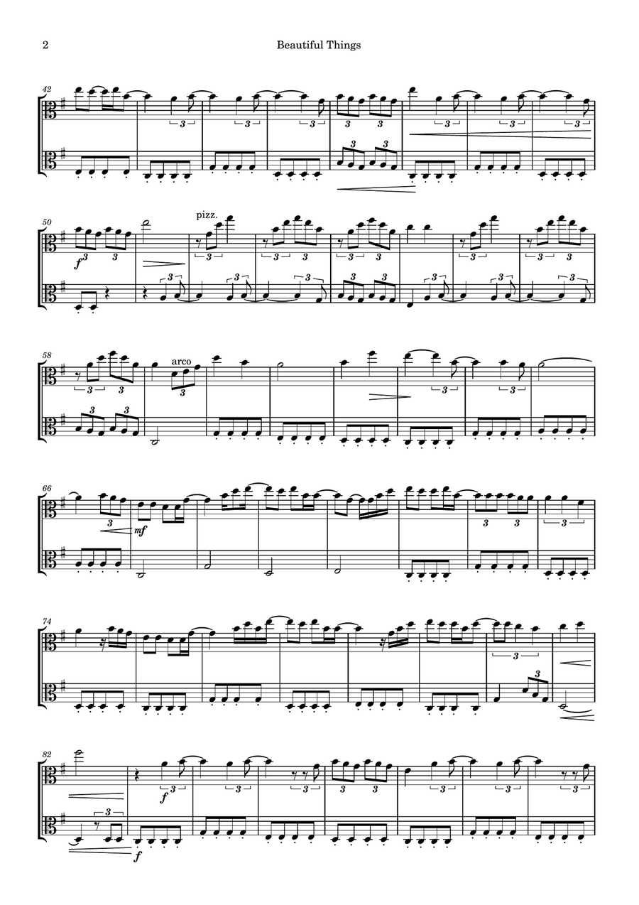 Beautiful Things String Duet scores gallery preview page 2