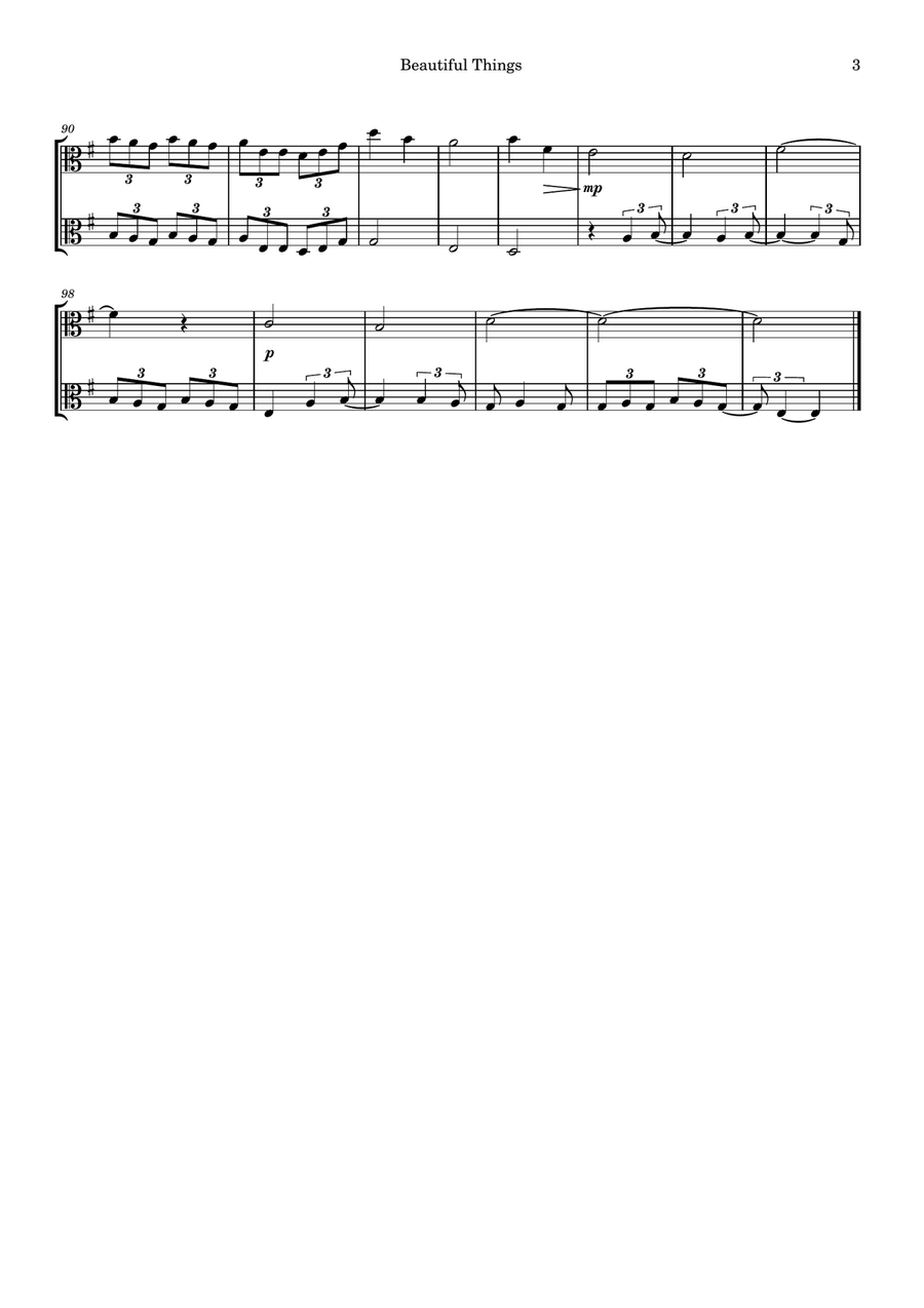 Beautiful Things String Duet scores gallery preview page 3