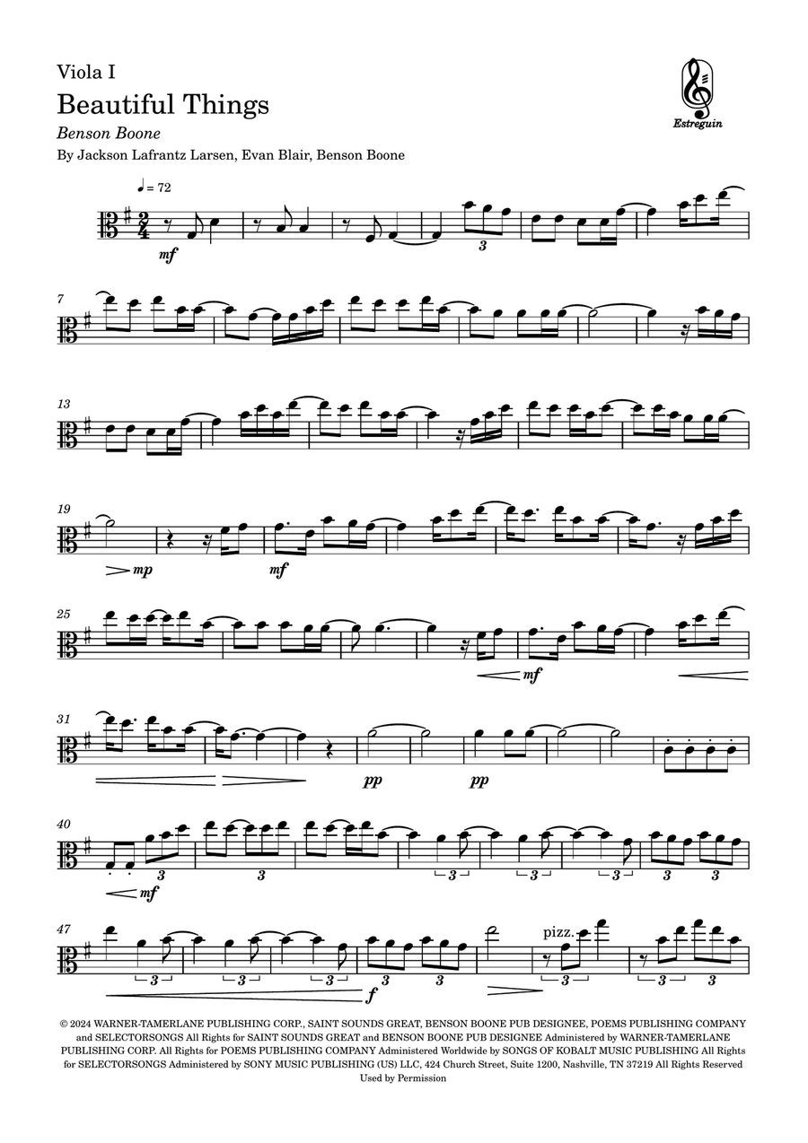 Beautiful Things String Duet scores gallery preview page 4
