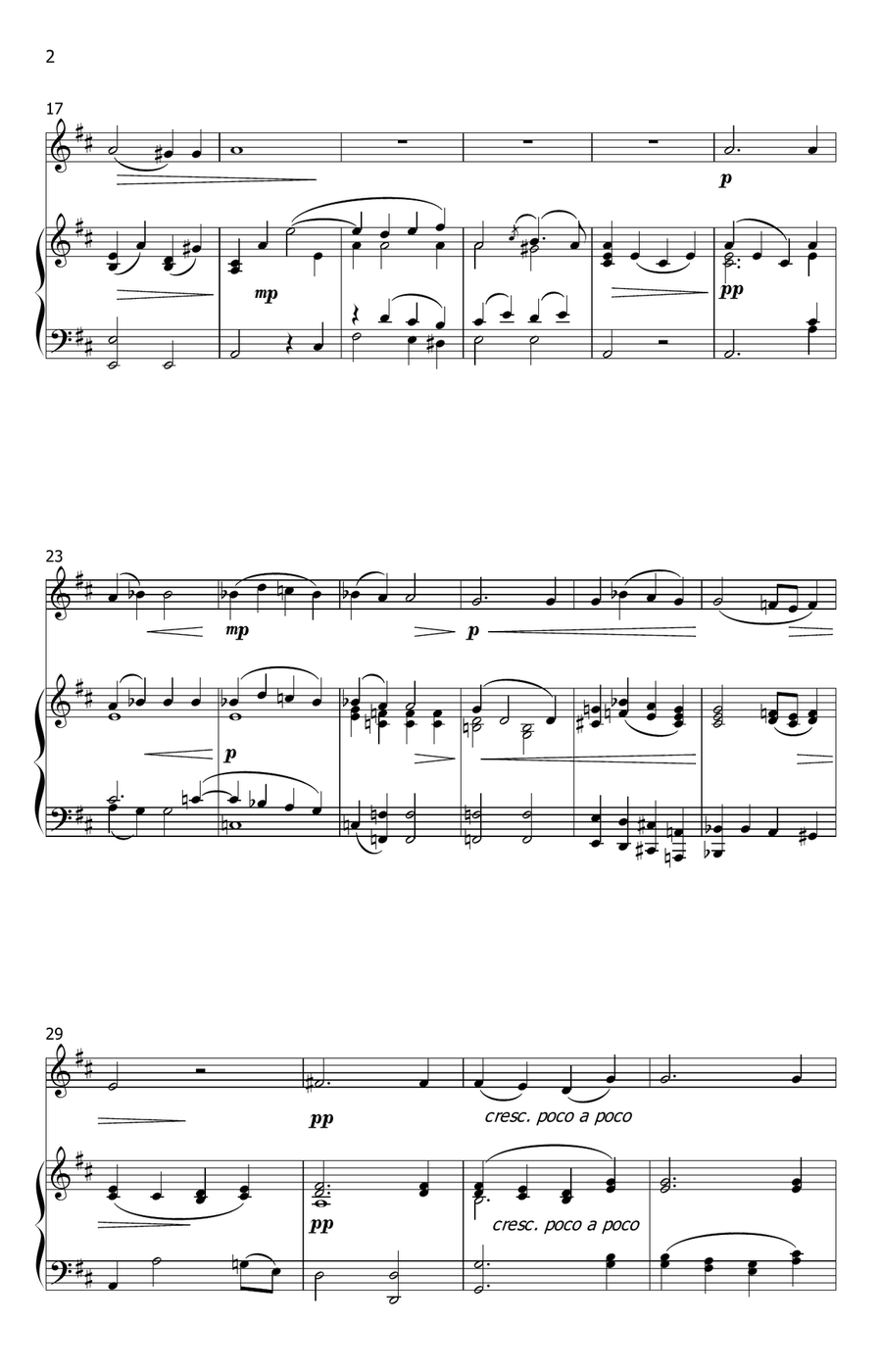 Ave verum corpus - Mozart K. 618 (oboe solo with piano accompaniment) Piano scores gallery preview page 2