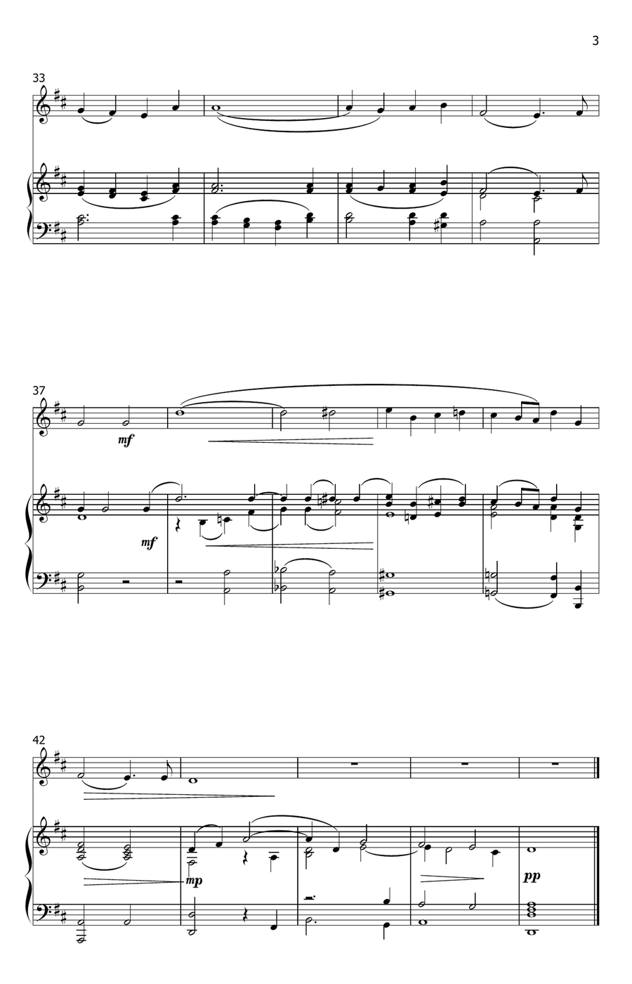 Ave verum corpus - Mozart K. 618 (oboe solo with piano accompaniment) Piano scores gallery preview page 3