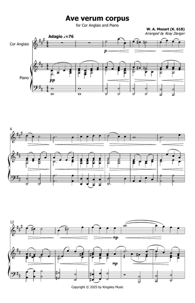Ave verum corpus - Mozart K. 618 (cor anglais solo with piano accompaniment)