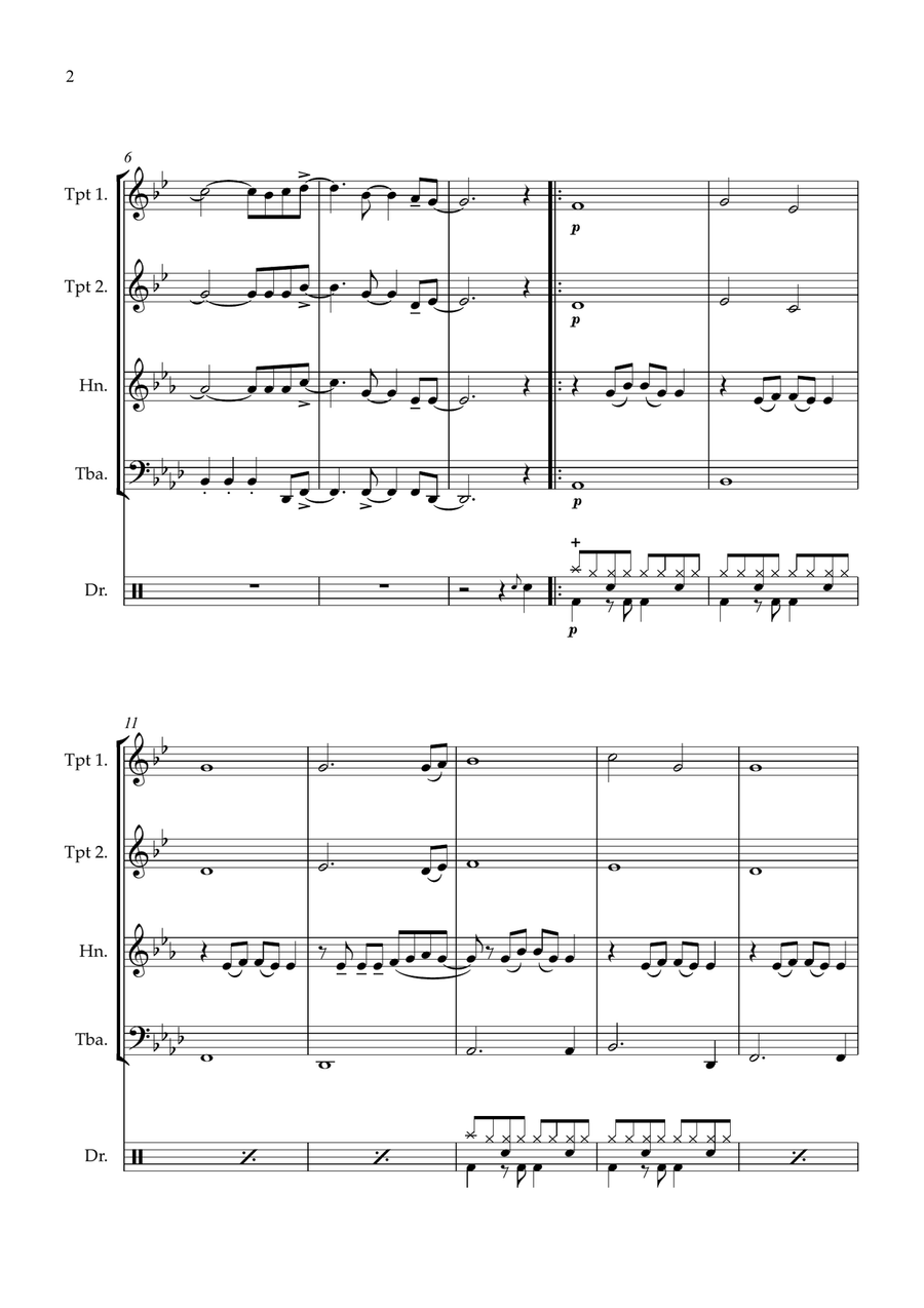 Firework Brass Quartet scores gallery preview page 2