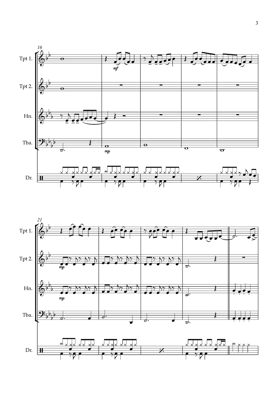 Firework Brass Quartet scores gallery preview page 3