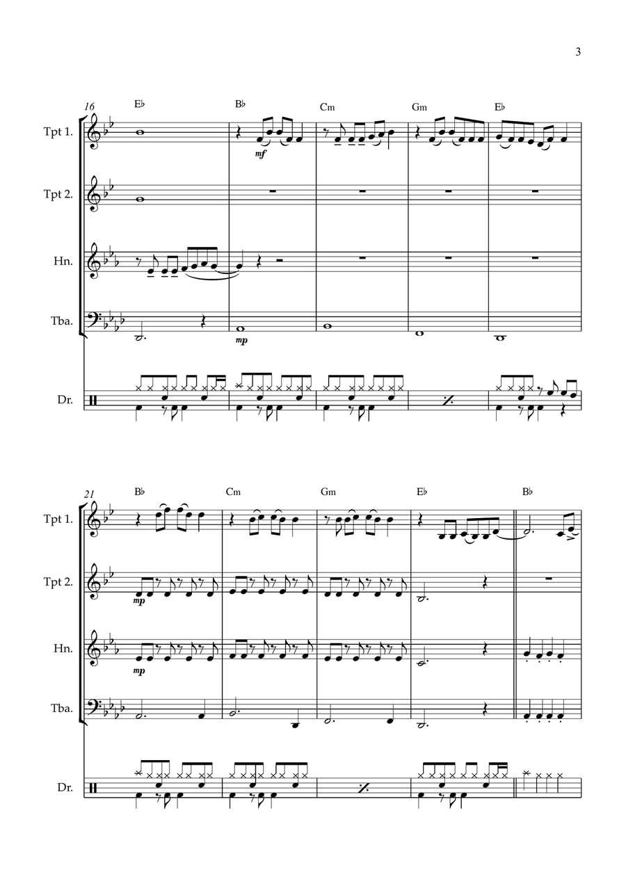 Firework Brass Quartet scores gallery preview page 3