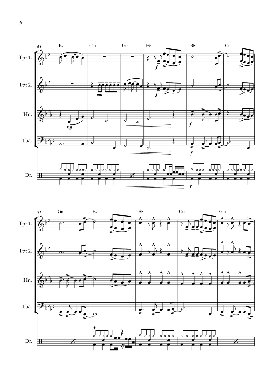 Firework Brass Quartet scores gallery preview page 6