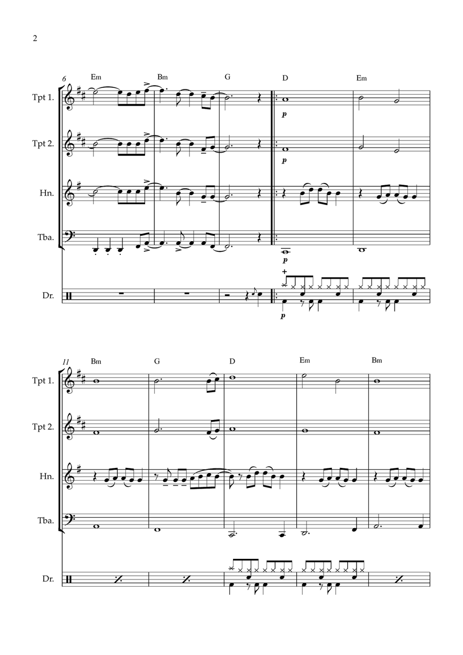 Firework Brass Quartet scores gallery preview page 2