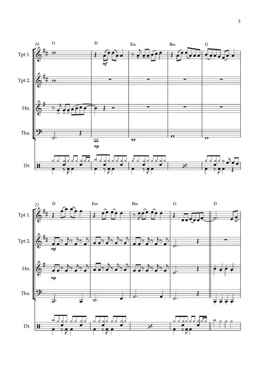 Firework Brass Quartet scores gallery preview page 3