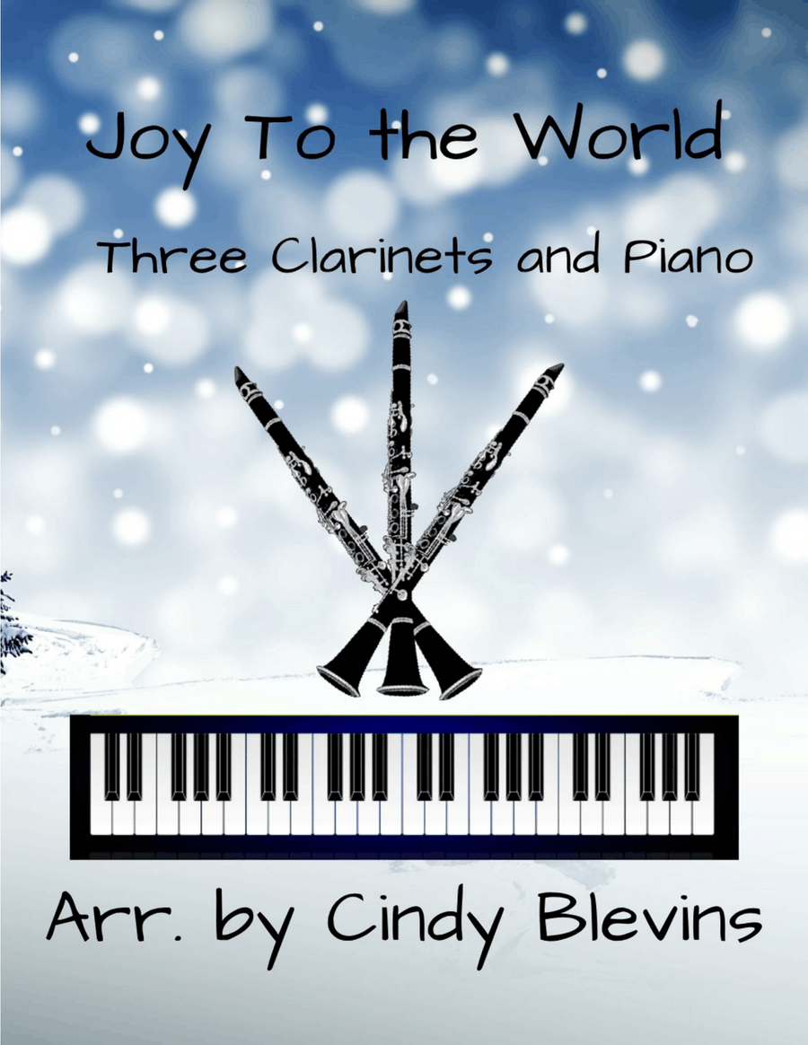 Joy To the World, for Three Clarinets and Piano Small Ensemble scores gallery preview page 1
