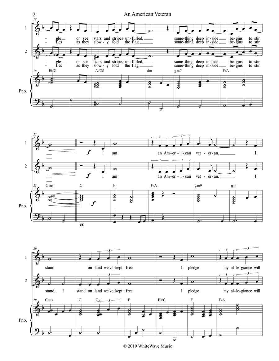 An American Veteran (2-Part) 2-Part scores gallery preview page 3