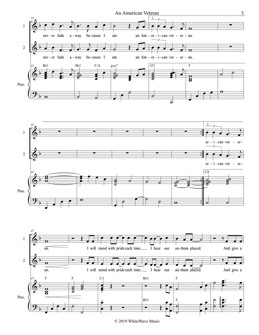 An American Veteran (2-Part) 2-Part scores gallery preview page 4