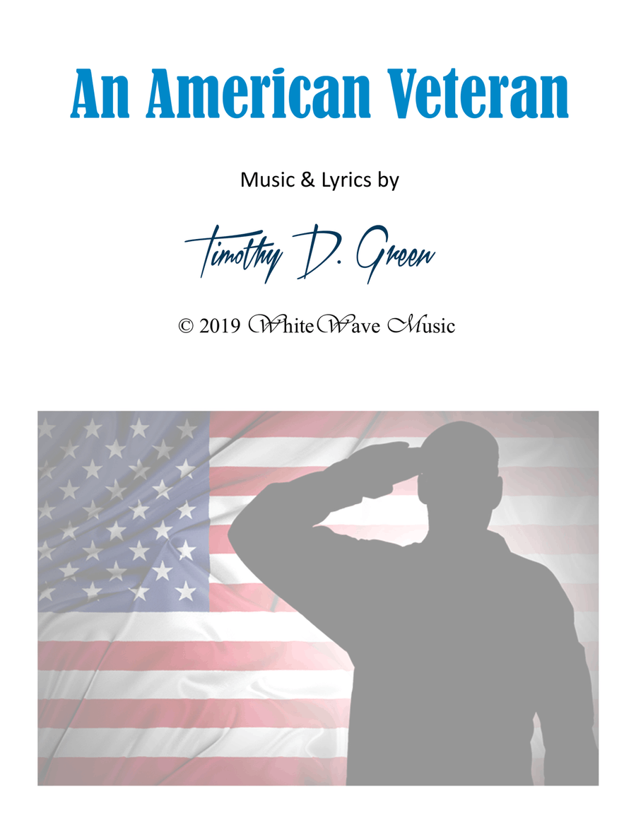 An American Veteran (SATB) 4-Part scores gallery preview page 1
