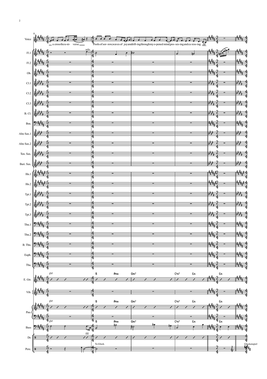 Across The Universe Across The Universe Concert Band scores gallery preview page 2
