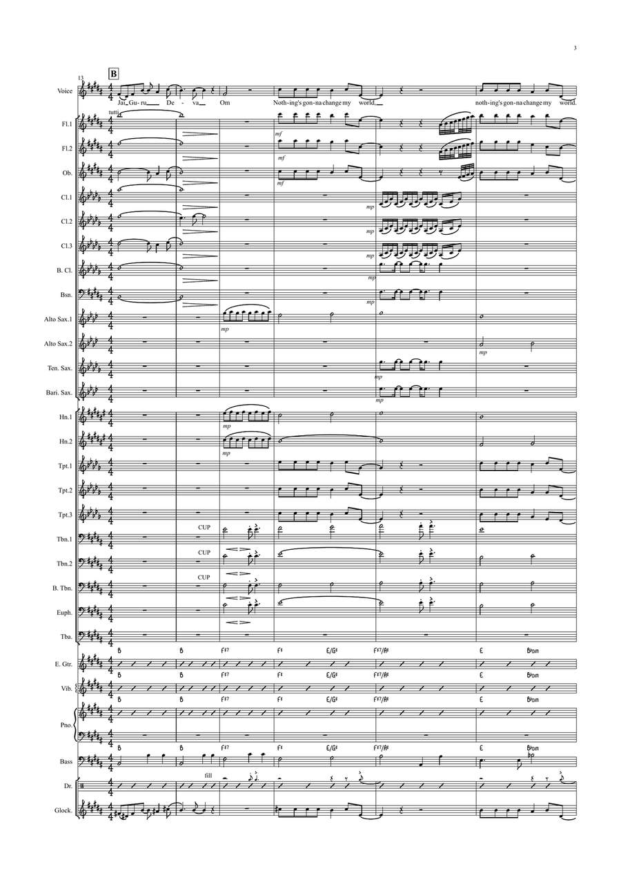 Across The Universe Across The Universe Concert Band scores gallery preview page 3