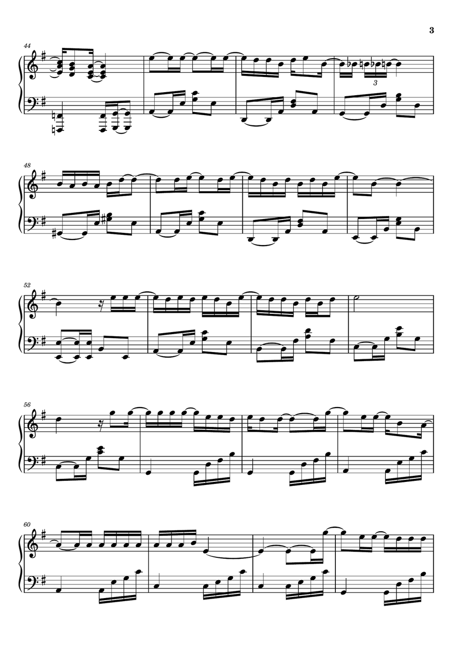 Bennie And The Jets Bennie And The Jets Piano Solo scores gallery preview page 3