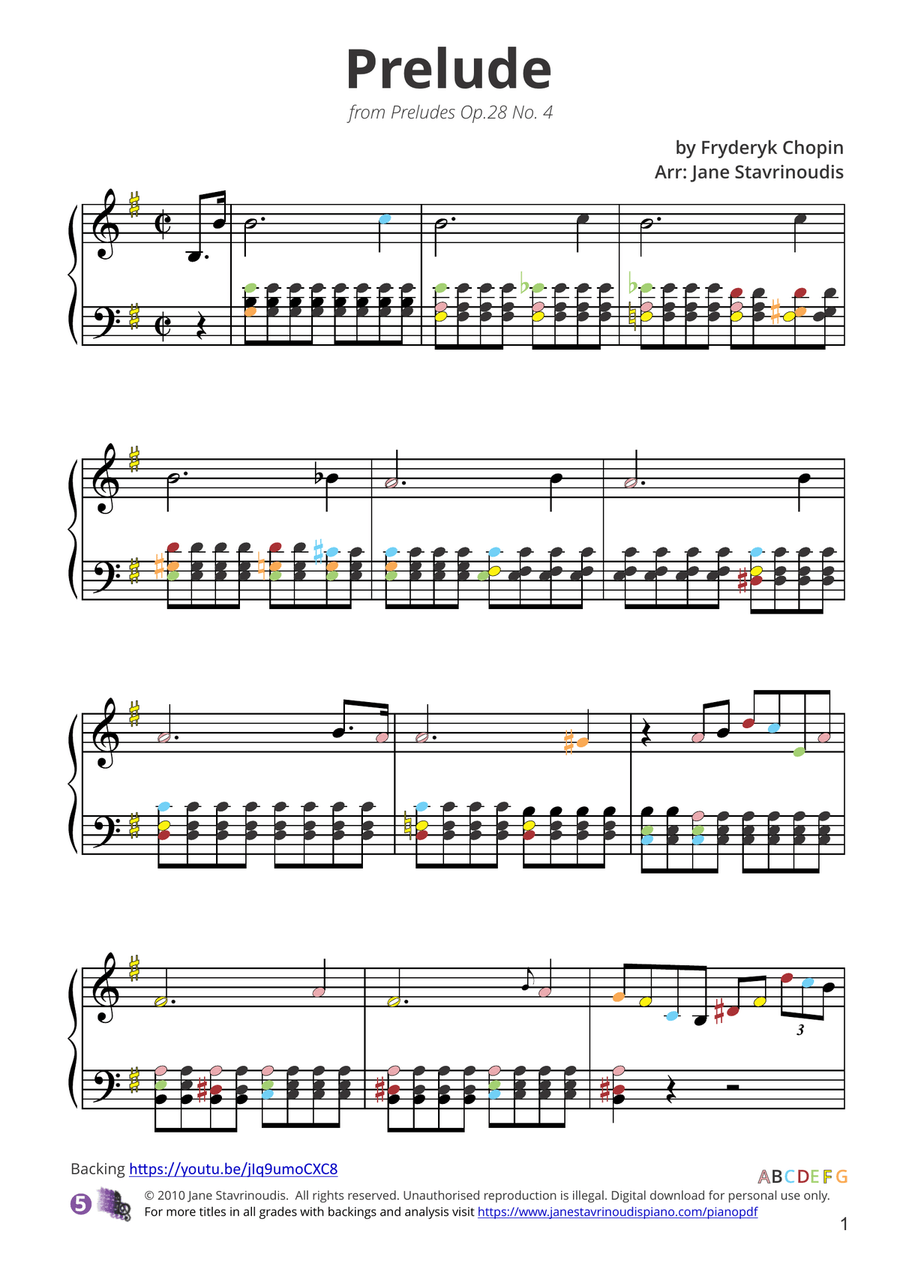 Prelude Op.28 No.4 Piano Solo scores gallery preview page 3