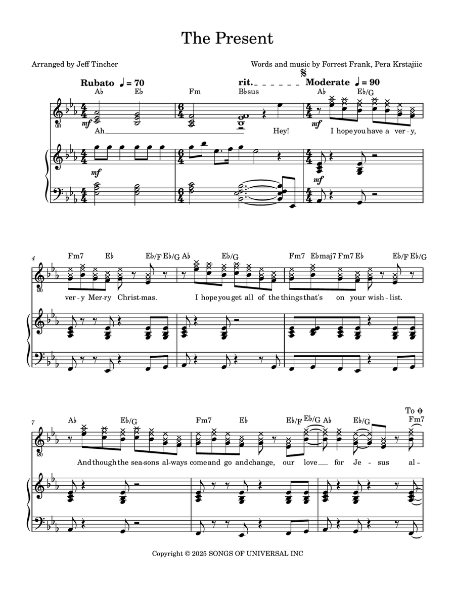 The Present Piano, Vocal scores gallery preview page 2