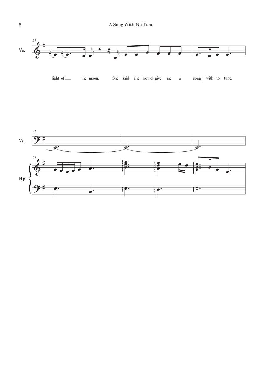 A Song With No Tune - Score Only Small Ensemble scores gallery preview page 6