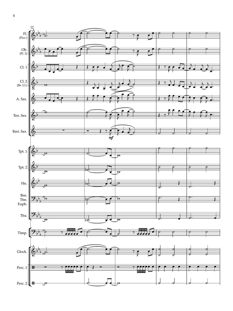 Defying Gravity Defying Gravity Concert Band scores gallery preview page 6
