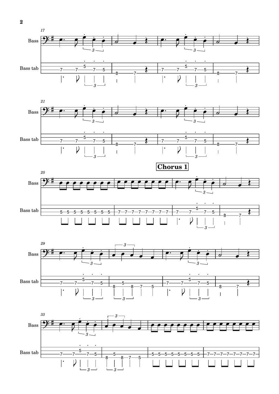 Seven Nation Army Seven Nation Army Acoustic Guitar scores gallery preview page 2