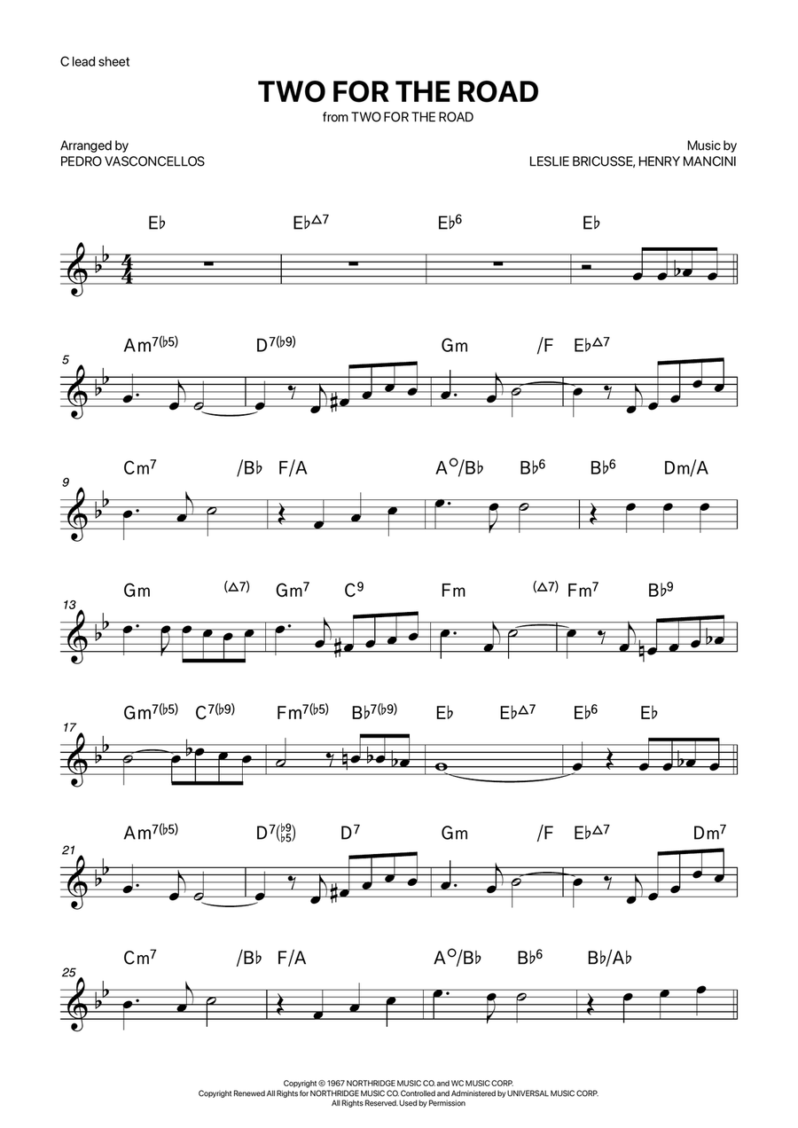 Two For The Road Two For The Road Piano scores gallery preview page 1