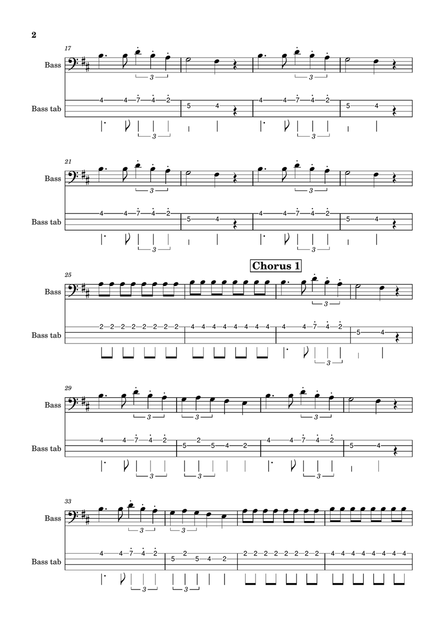 Seven Nation Army Seven Nation Army Acoustic Guitar scores gallery preview page 2