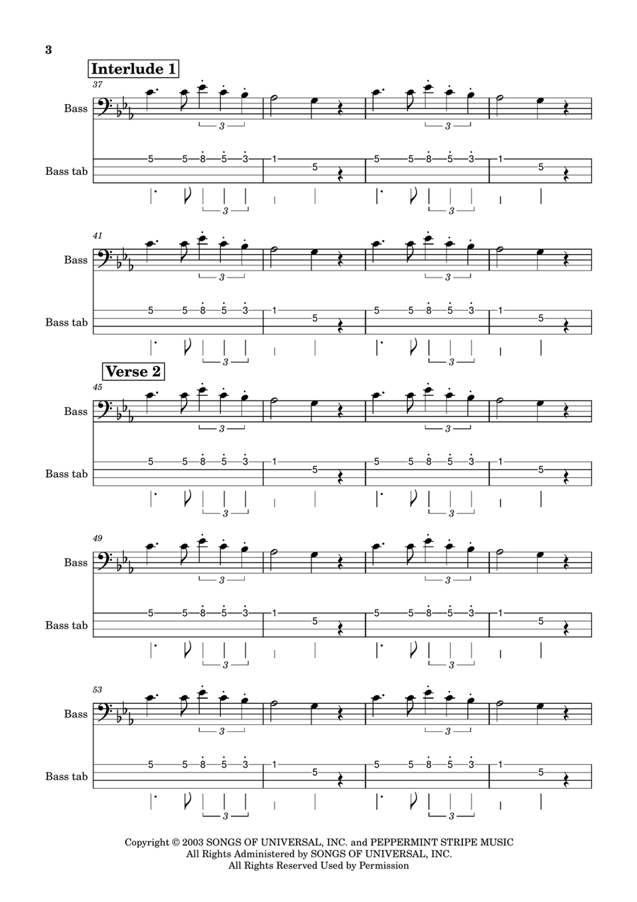 Seven Nation Army Seven Nation Army Acoustic Guitar scores gallery preview page 3