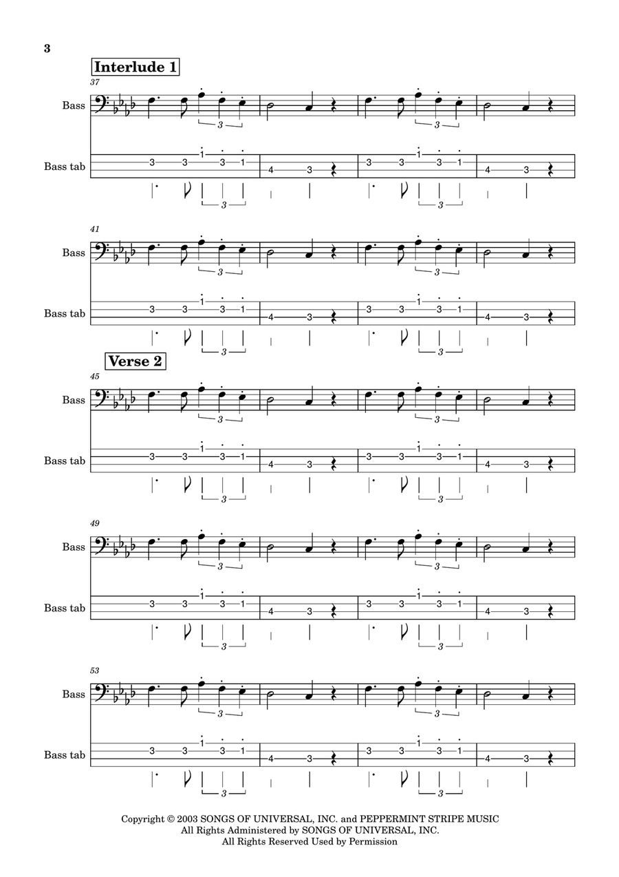 Seven Nation Army Seven Nation Army Acoustic Guitar scores gallery preview page 3